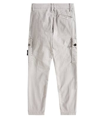Cotton tapered pants | Stone Island Junior