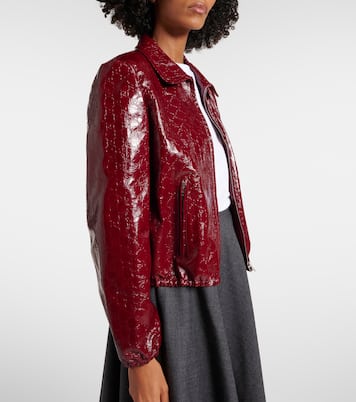 Bomberjacke aus Leder | Gucci