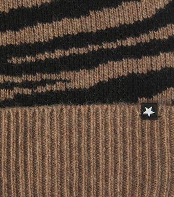 Kipp zebra-print wool-blend beanie | Molo