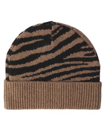 Kipp zebra-print wool-blend beanie | Molo