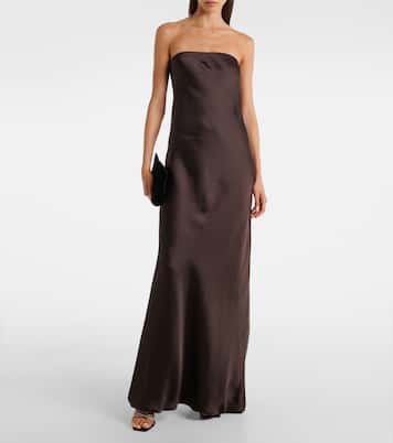 Crêpe satin gown | Norma Kamali