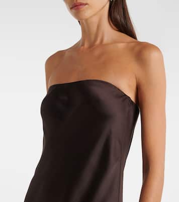 Crêpe satin gown | Norma Kamali