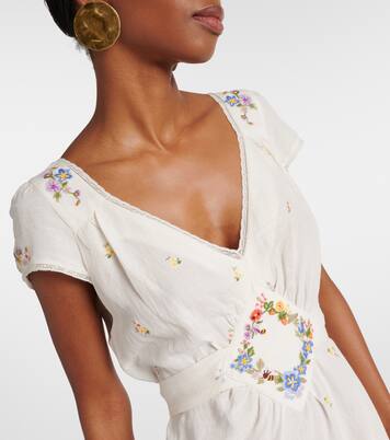 Robe longue Carey brodée | Rixo