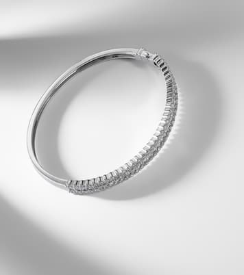 18kt white gold bangle with diamonds | Bucherer Fine Jewellery