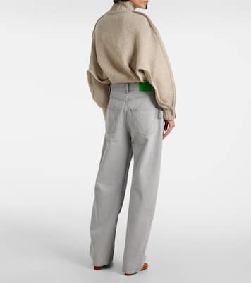 Jeans a gamba larga e vita media | Bottega Veneta