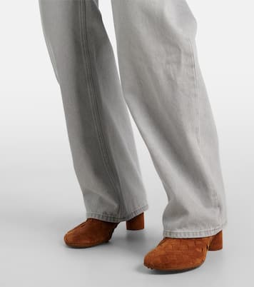 Jeans a gamba larga e vita media | Bottega Veneta