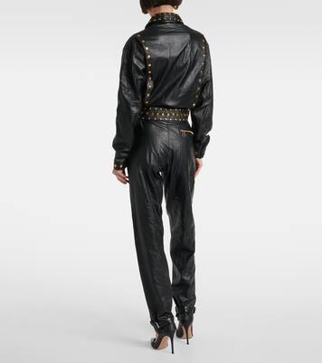 Studded leather jumpsuit | Dodo Bar Or