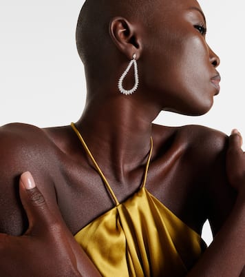 Orecchini in oro bianco 18kt con diamanti | Anita Ko