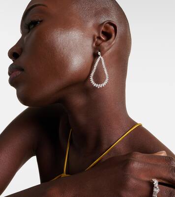 Orecchini in oro bianco 18kt con diamanti | Anita Ko