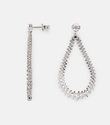 Orecchini in oro bianco 18kt con diamanti | Anita Ko