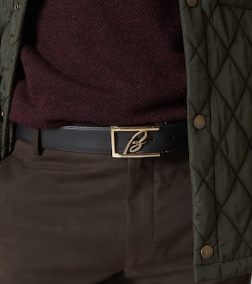 Cinturón de piel con logo | Brioni