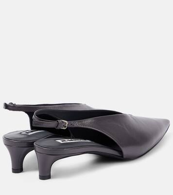Slingback-Pumps aus Leder | Jil Sander