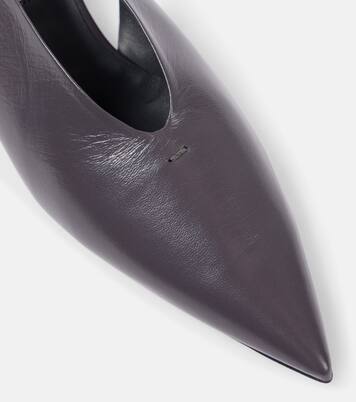 Slingback-Pumps aus Leder | Jil Sander