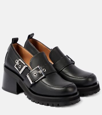 Plateau-Loafers Feminine aus Lederimitat | Ganni