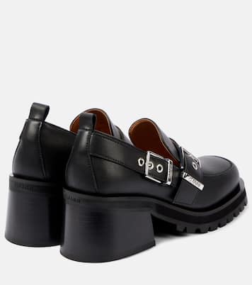 Plateau-Loafers Feminine aus Lederimitat | Ganni