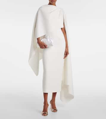 Clutch Very Bow Tie de satén adornado | Aquazzura