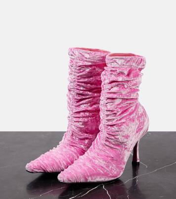 Ankle Boots Lotta 85 aus Samt | Jimmy Choo