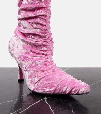 Ankle Boots Lotta 85 aus Samt | Jimmy Choo