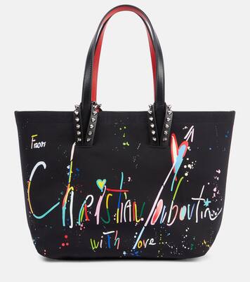 Borsa Cabata Large in canvas con pelle | Christian Louboutin