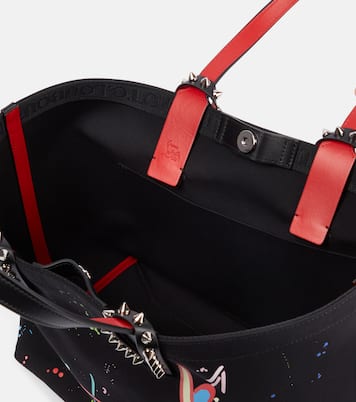Borsa Cabata Large in canvas con pelle | Christian Louboutin