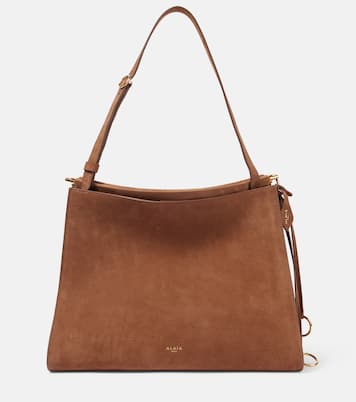 Schultertasche Le Click Medium aus Veloursleder | Alaïa
