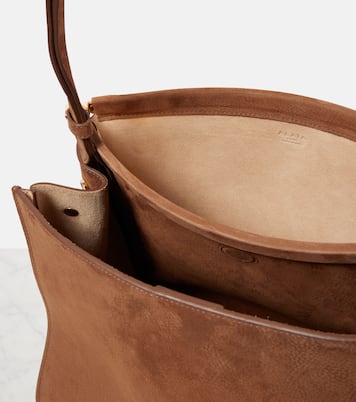 Schultertasche Le Click Medium aus Veloursleder | Alaïa