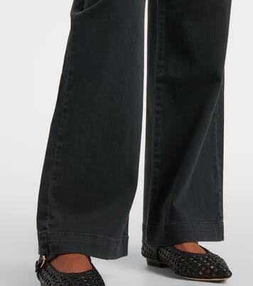 Pantalon droit Naya en coton mélangé | Velvet