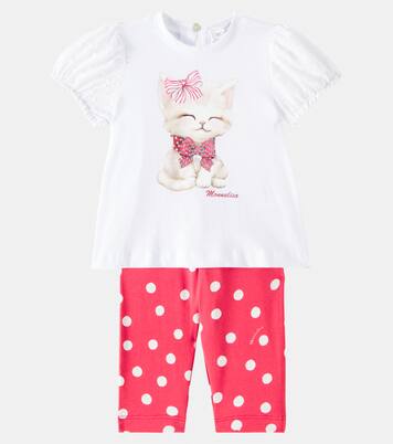 Bebé - set de camisa y pantalones de jersey | Monnalisa