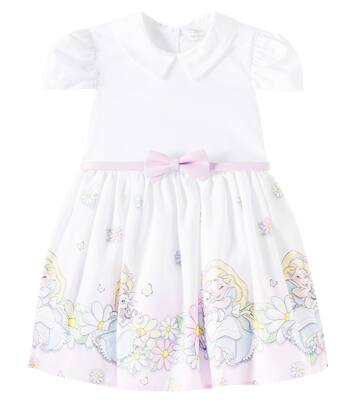 x Disney® baby printed cotton dress | Monnalisa