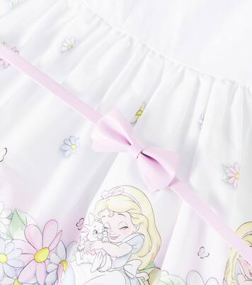 x Disney® baby printed cotton dress | Monnalisa