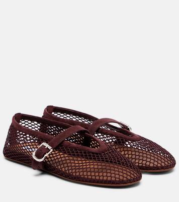 Ballerine fishnet Mary Jane flats | Alaïa