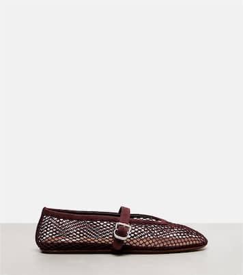 Ballerine fishnet Mary Jane flats | Alaïa