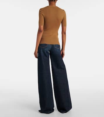 Celina ribbed-knit wool-blend top | Khaite
