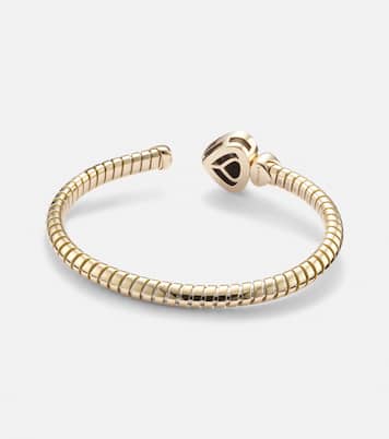 Armreif Trisolina Bypass aus 18kt Gelbgold mit Diamanten und Topas | Marina B