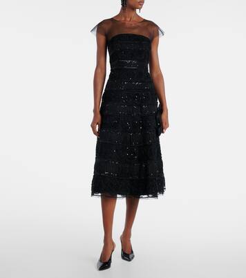 Robe longue à sequins | Carolina Herrera