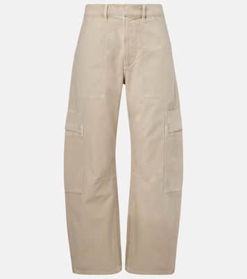 Marcelle mid-rise cotton twill cargo pants | Citizens of Humanity