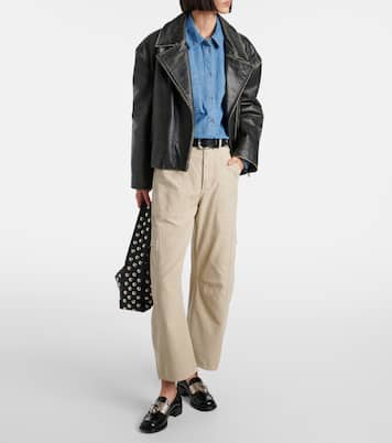 Marcelle mid-rise cotton twill cargo pants | Citizens of Humanity