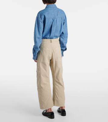 Marcelle mid-rise cotton twill cargo pants | Citizens of Humanity