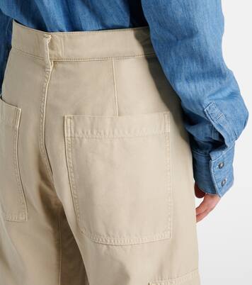 Marcelle mid-rise cotton twill cargo pants | Citizens of Humanity