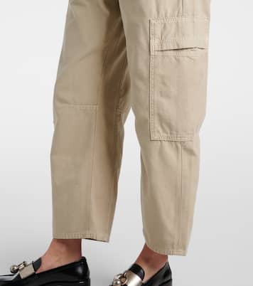 Marcelle mid-rise cotton twill cargo pants | Citizens of Humanity