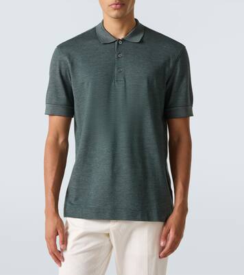 Cotton and silk polo shirt | Zegna