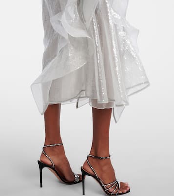 Hymn ruffled sequined midi skirt | Maticevski