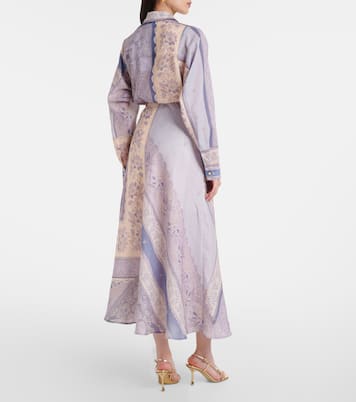 Lucky printed linen skirt | Zimmermann