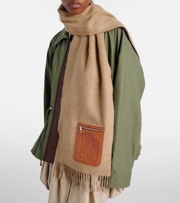Anagram wool and cashmere scarf | Loewe