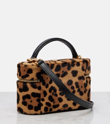 Gaby leopard-print calf hair vanity bag | Saint Laurent
