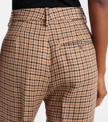 Checked linen straight pants | Polo Ralph Lauren
