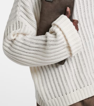Ribbed-knit cashmere turtleneck sweater | Brunello Cucinelli