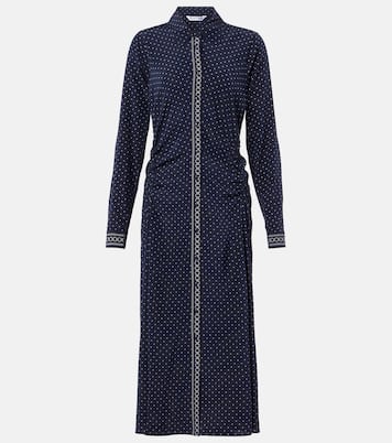 Lex polka-dot silk-blend shirt dress | Veronica Beard