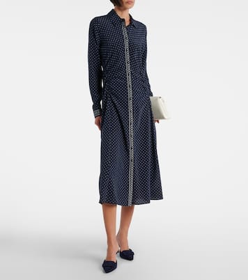 Lex polka-dot silk-blend shirt dress | Veronica Beard