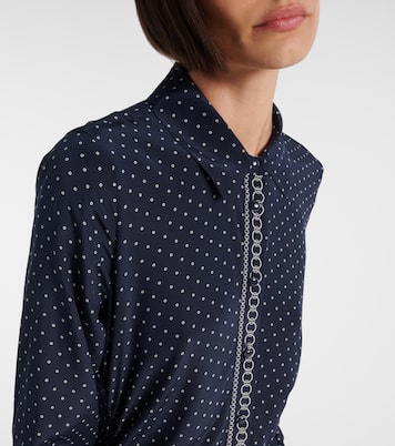 Lex polka-dot silk-blend shirt dress | Veronica Beard